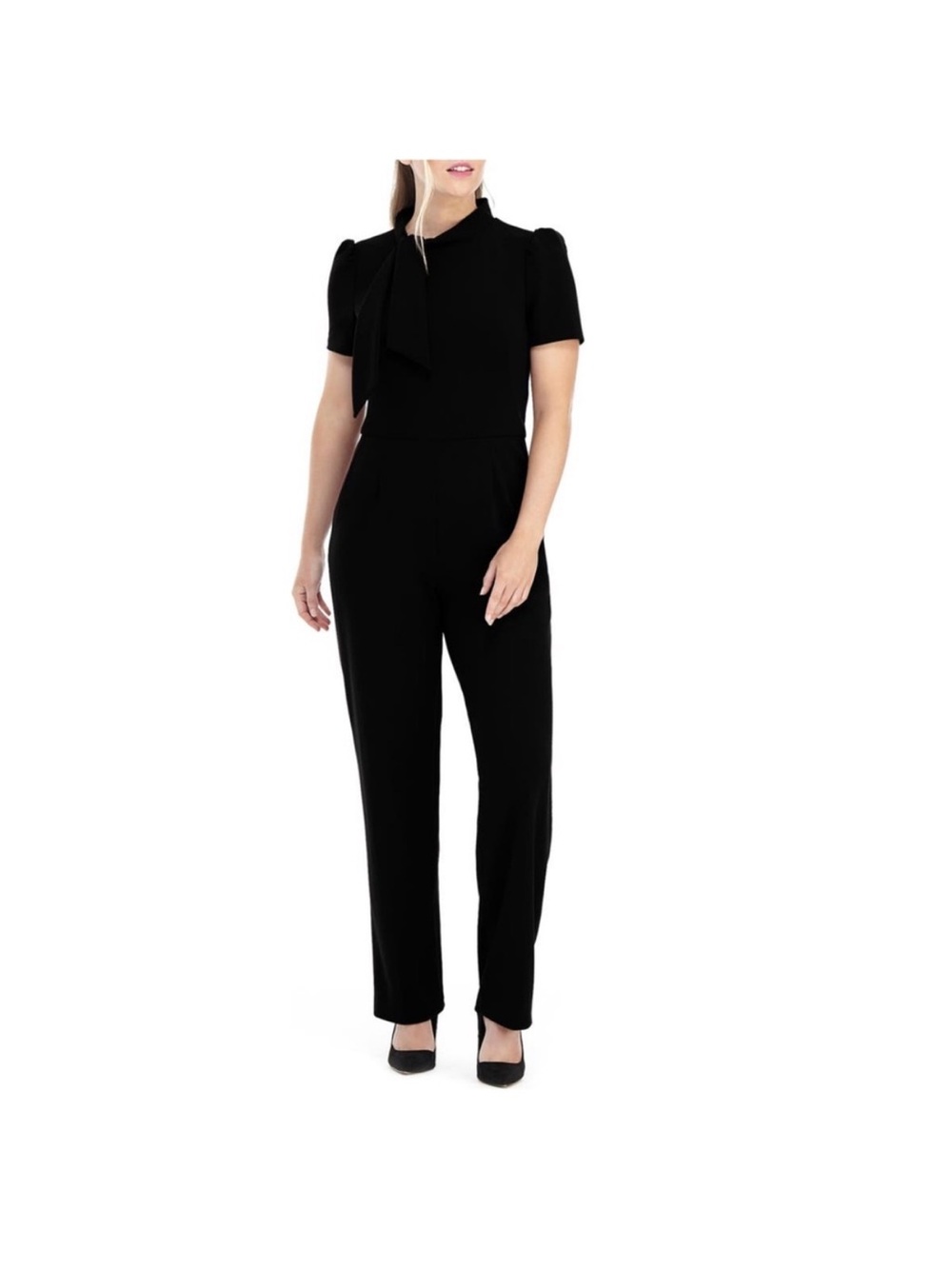 Maggy London Jumpsuit Black 10 EUC